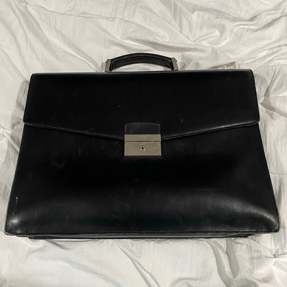 PRADA Leather Work Bag